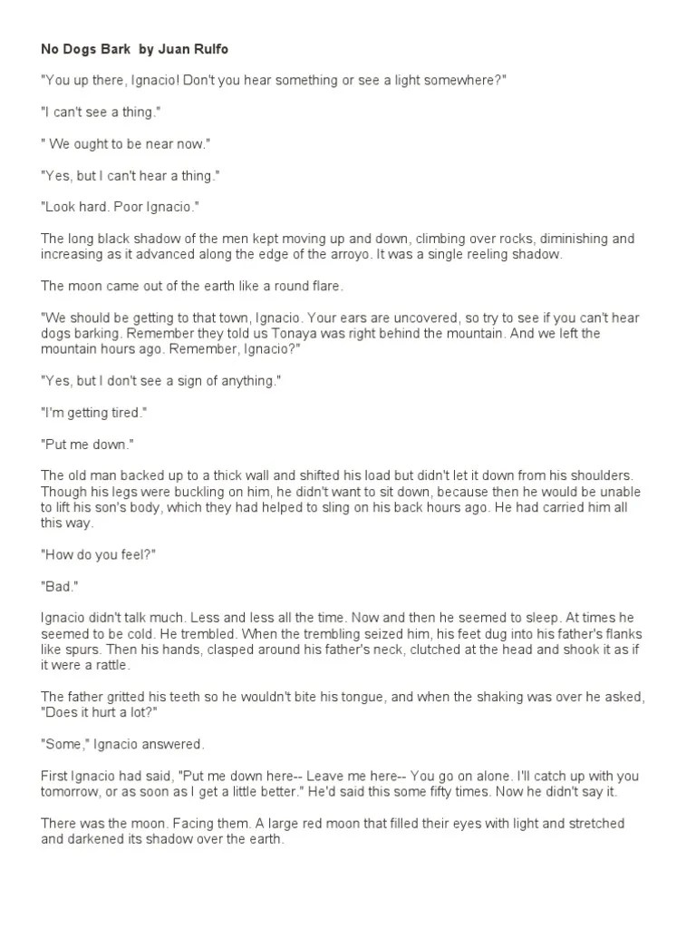 No Dogs Bark by Juan Rulfo PDF