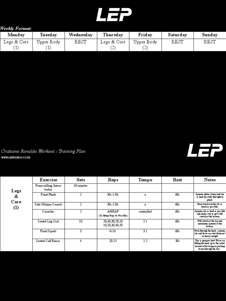 CristianoRonaldoWorkoutTrainingPlan1.pdf Recreation Physical