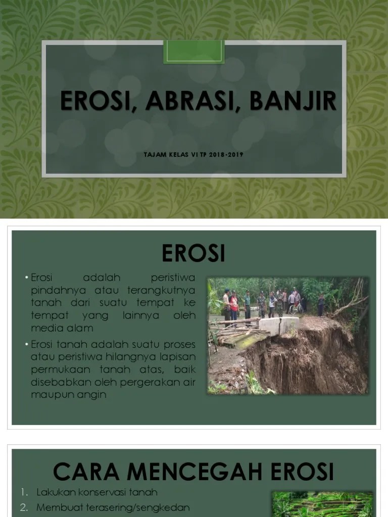 Erosi, Abrasi, Banjir | PDF