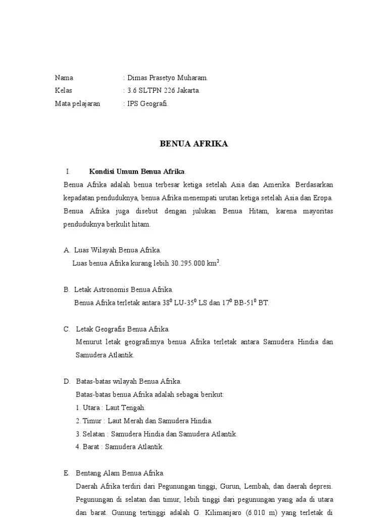 geografi-BENUA AFRIKA | PDF