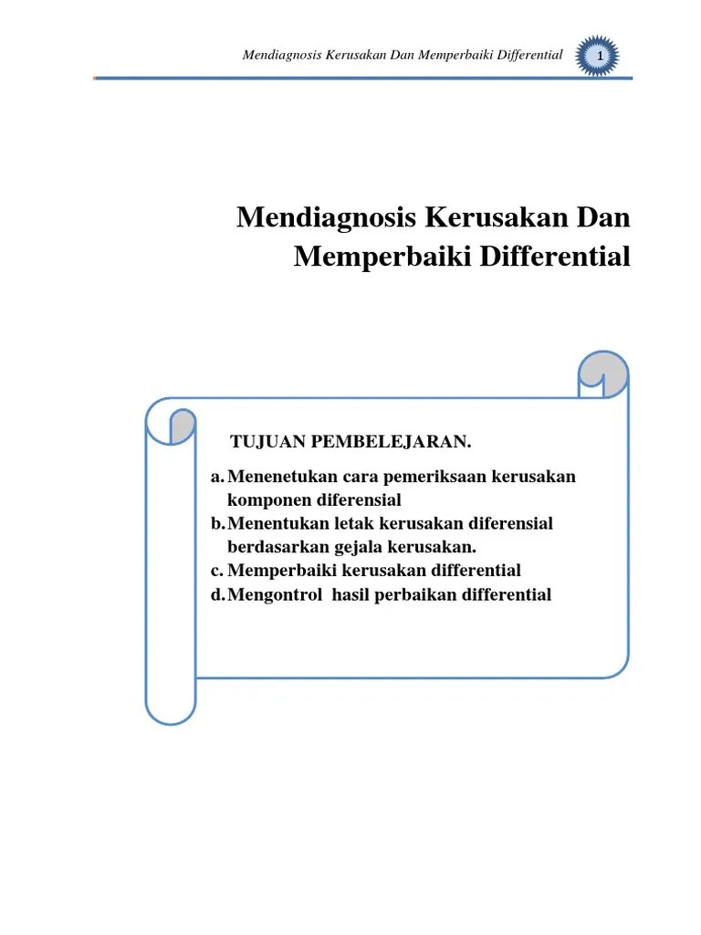 Contoh Bahan Ajar Differential | PDF