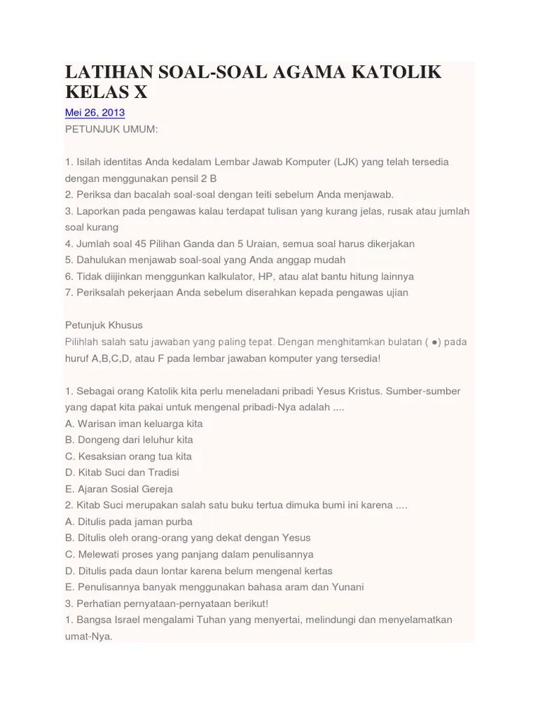 Latihan Soal Pak | PDF