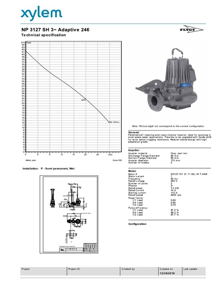 Xylem Pumps PDF Pump Manufactured Goods