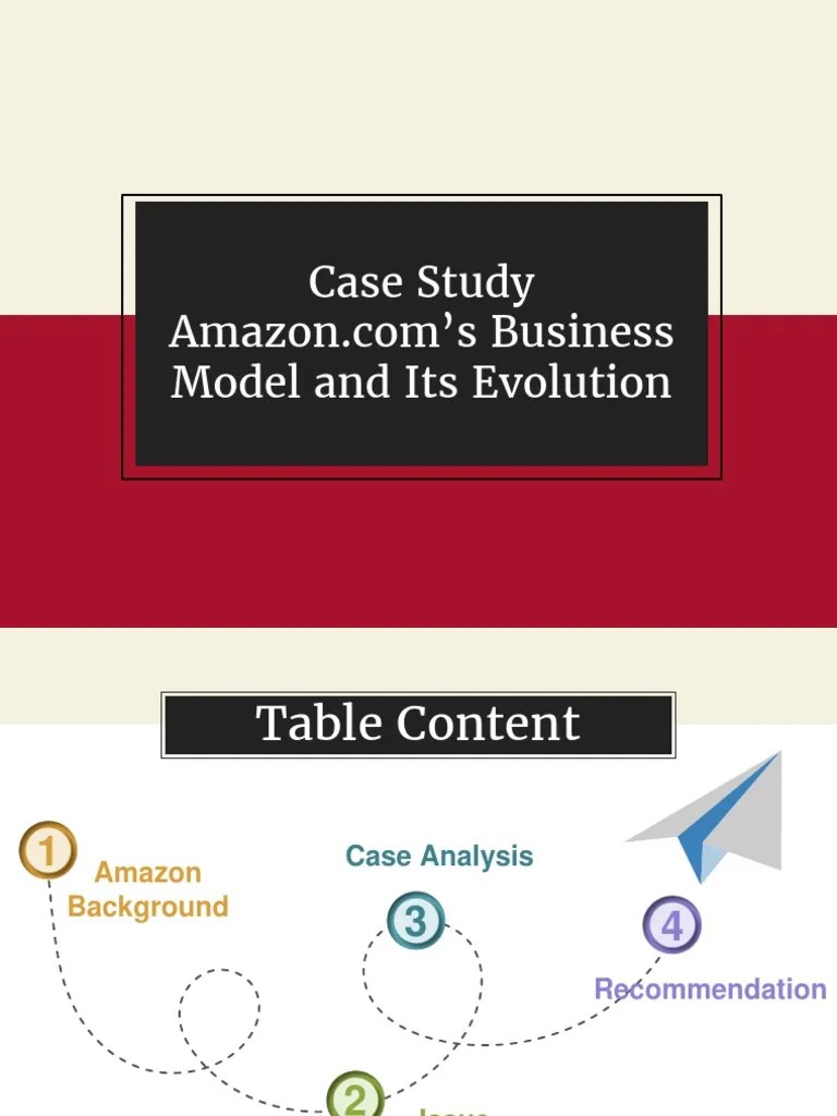 Amazon Case Study PDF E Commerce Revenue