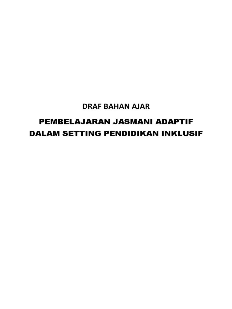 Draft Bahan Ajar Penjas Adaptif | PDF