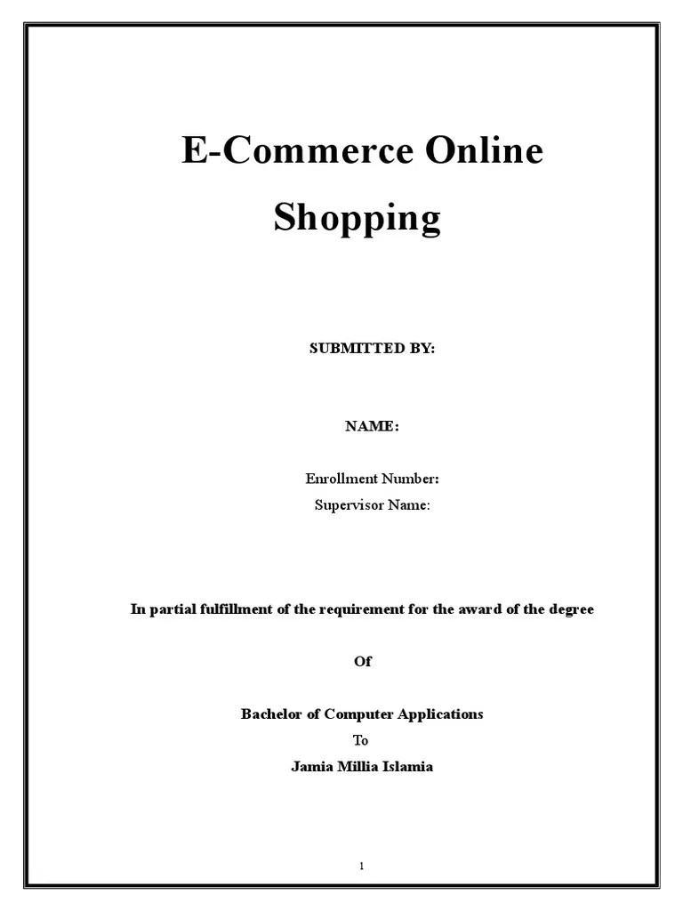 Online Shopping Submitted by PDF Online Shopping Java