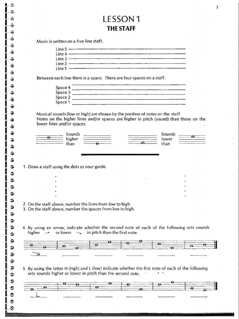 Music Theory Workbook | PDF