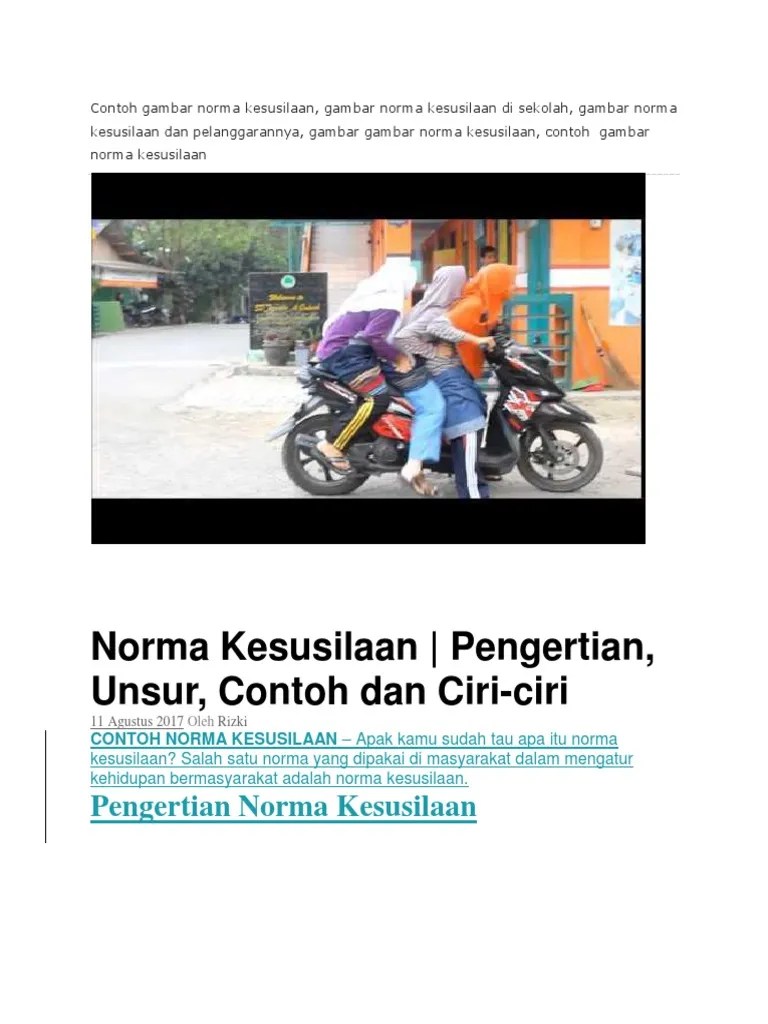 28+ Download Gambar Poster Tentang Norma Kesusilaan Terkeren Homposter