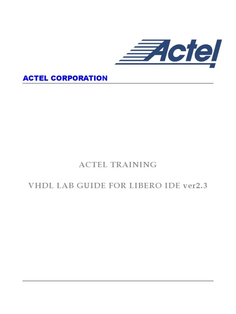 VHDL Lab Manual1 PDF Vhdl Hardware Description Language