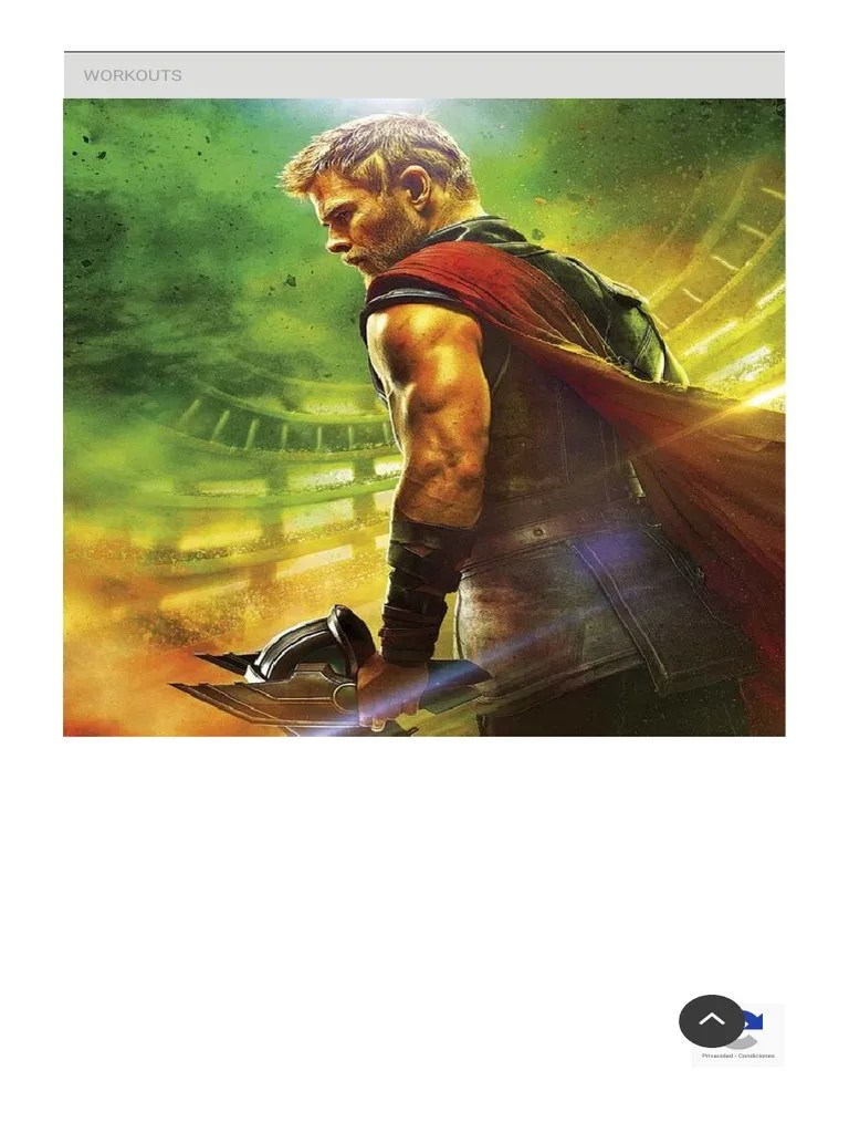 Chris Hemsworth Workout The God of Thunder�s Thor Workout TRAIN