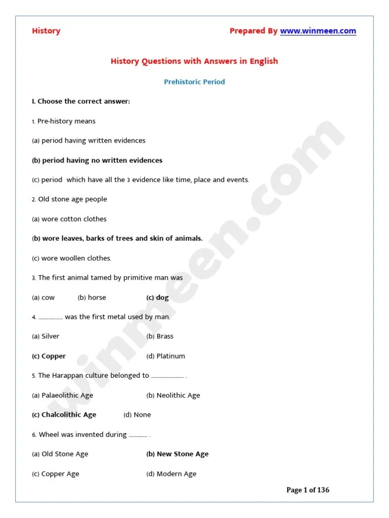 History Questions With Answers in English PDF PDF Ashoka Sikhism