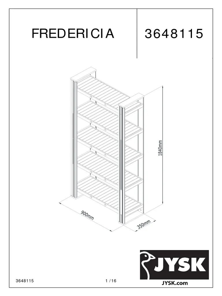 JYSK R989250 Assembly Instructions A3648115 PDF
