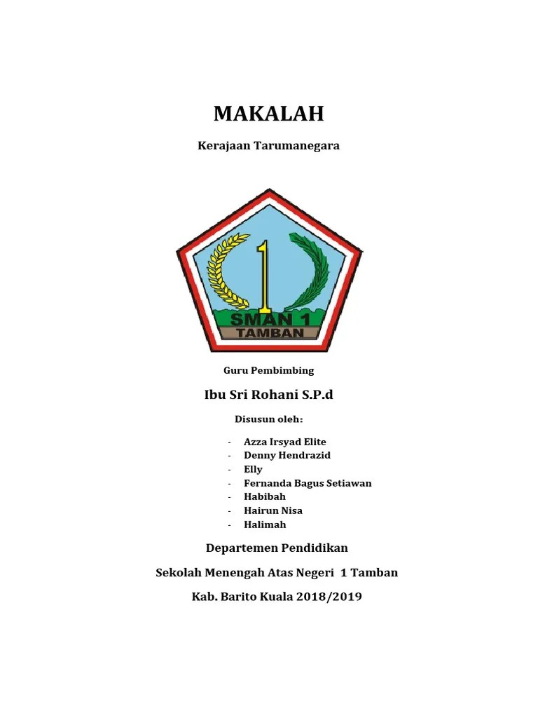 MAKALAH Kerajaan Tarumanegara | PDF