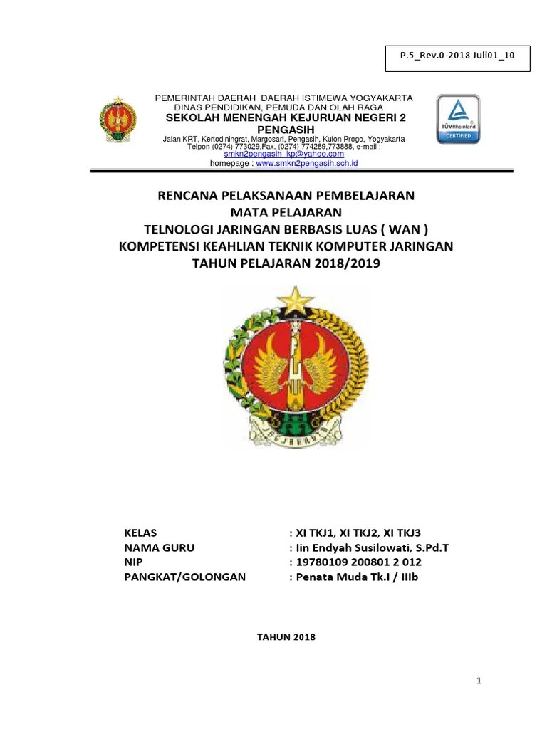 RPP Teknologi Jaringan Berbasis Luas WAN 3.1& 4.1