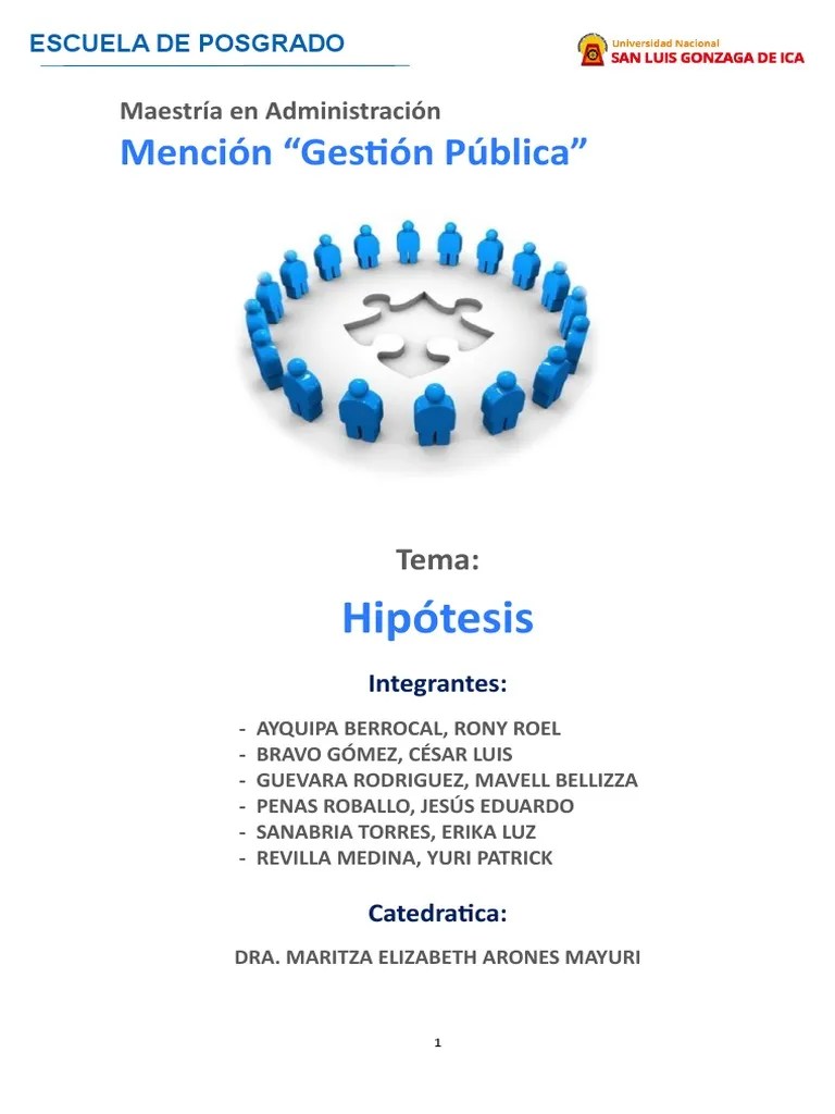 La HipÃ³tesis de InvestigaciÃ³n HipÃ³tesis TeorÃ­a