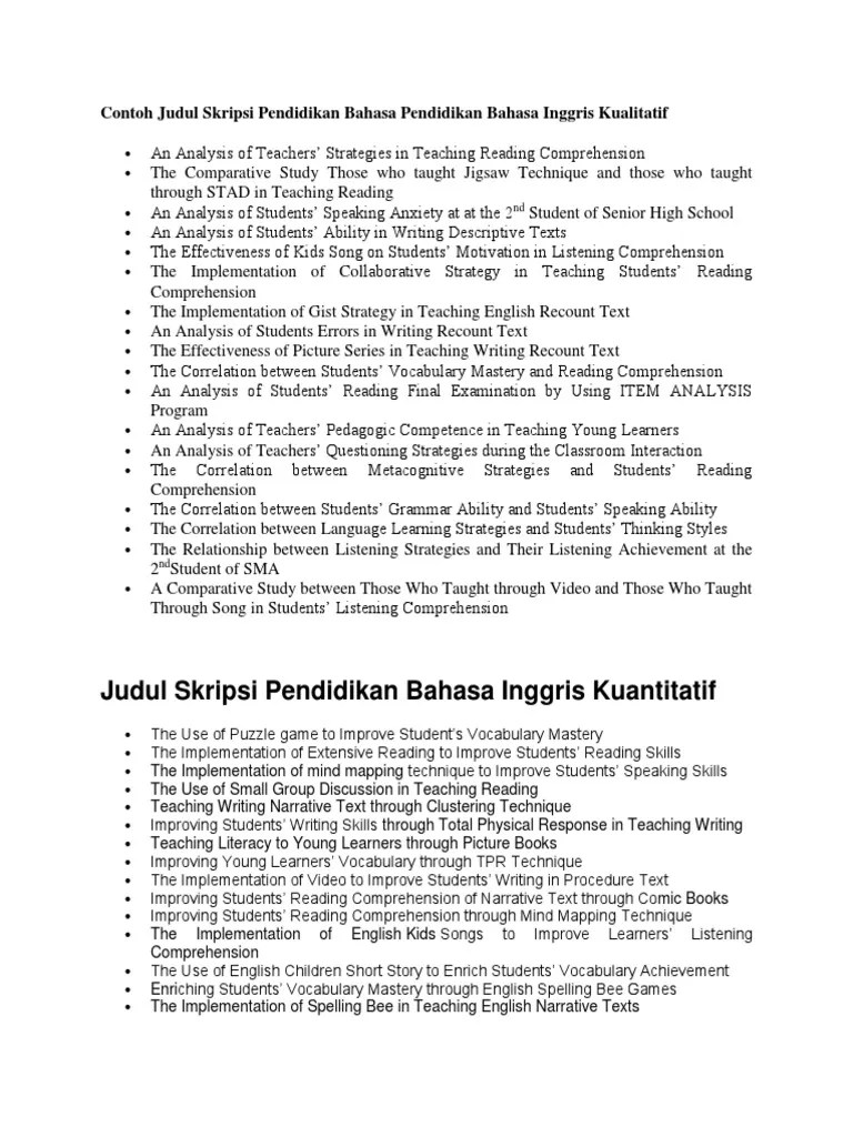 Contoh proposal skripsi sastra inggris