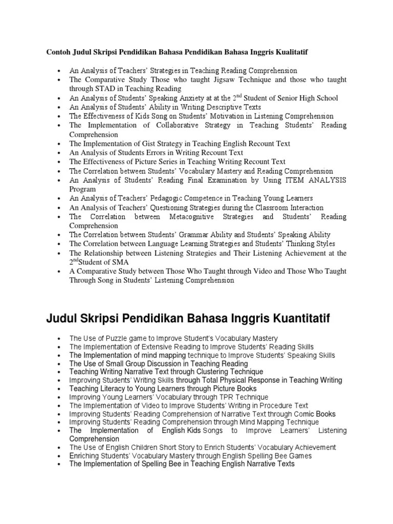 Contoh proposal skripsi sastra inggris