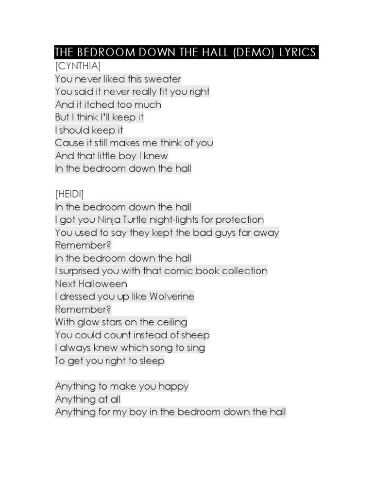 The Bedroom Down The Hall PDF