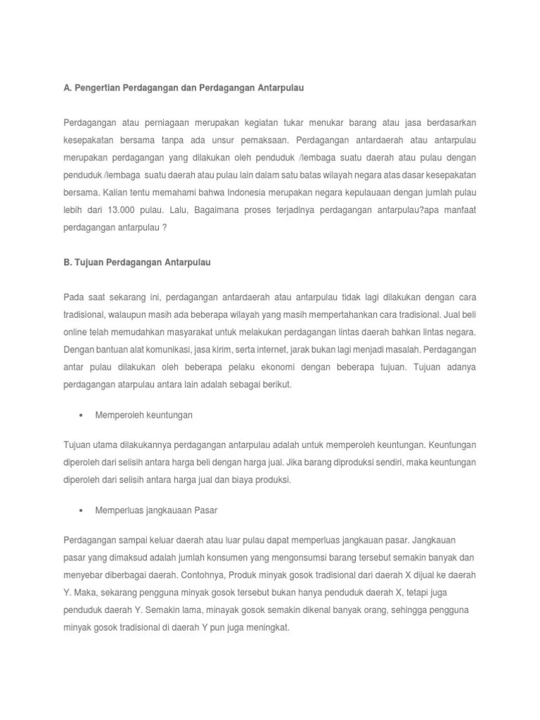 Sebutkan Tujuan Perdagangan Antar Negara – Dengan