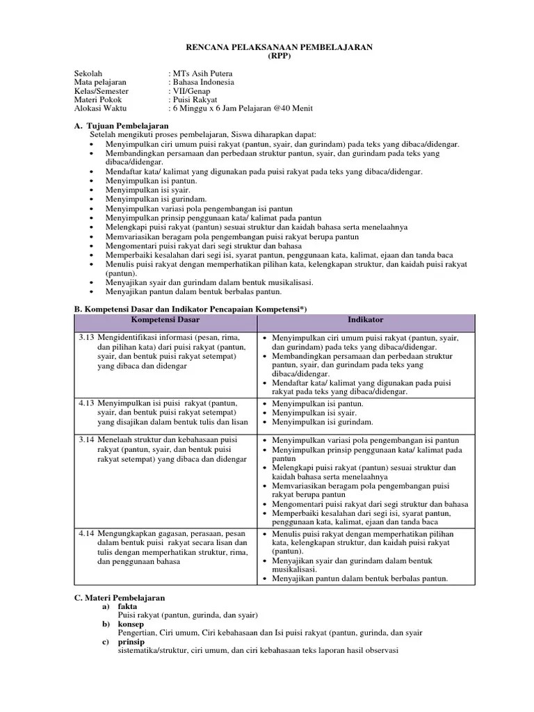 2 Pemetaan SK Bhs Indo | PDF