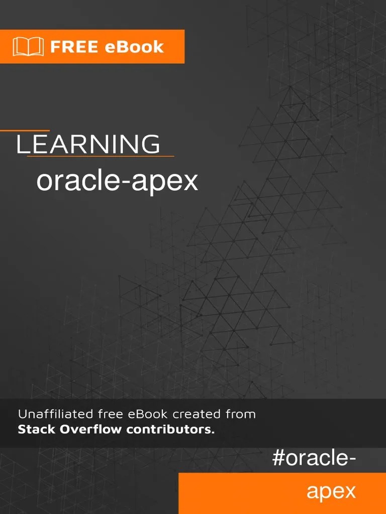 oracleapex Oracle Database Information Technology