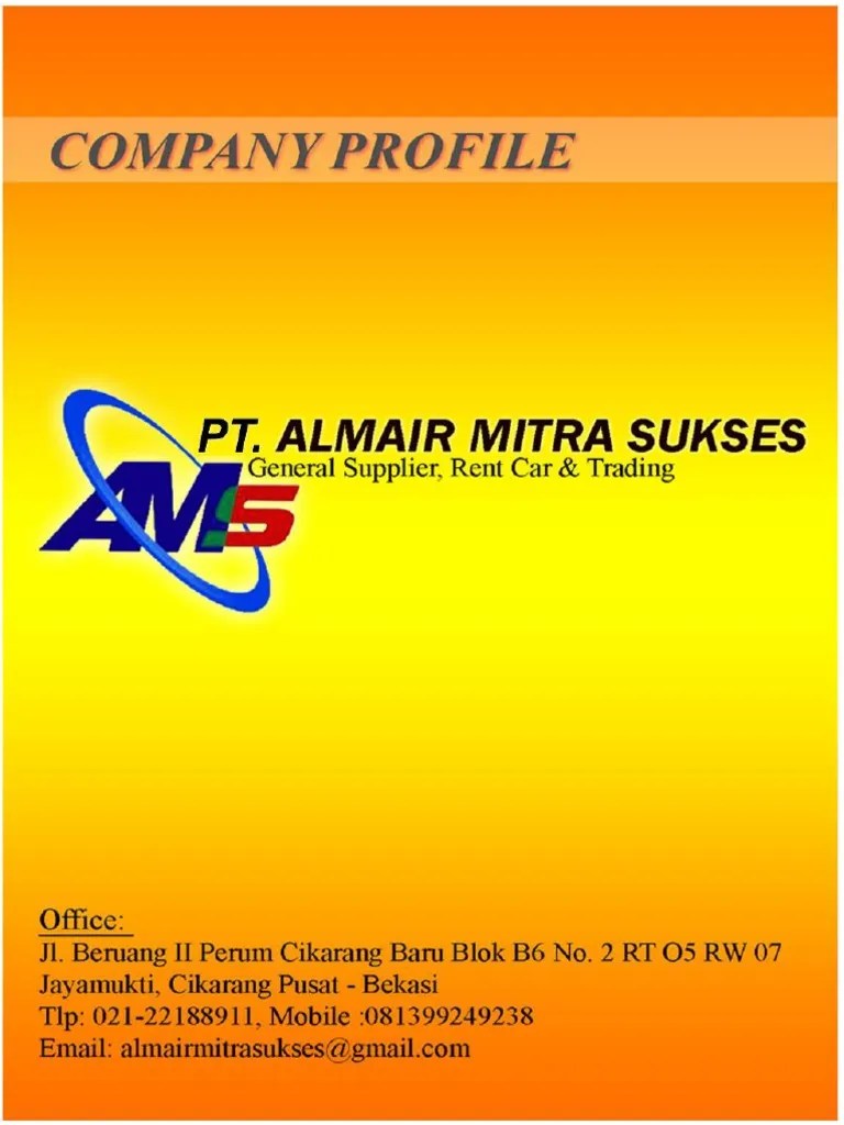 Company Profil PT - AMS | PDF