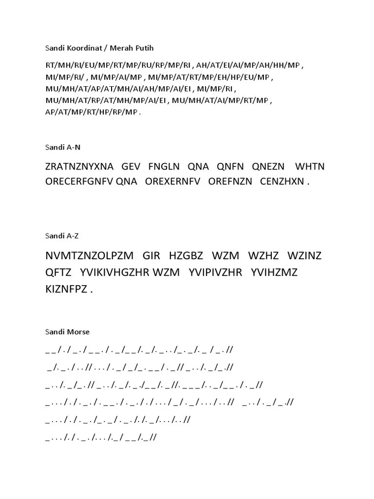 Sandi Koordinat | PDF