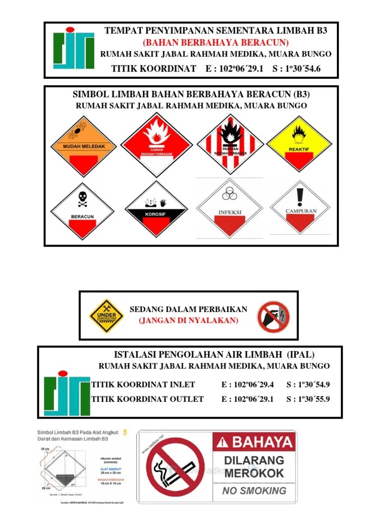 Contoh Papan Nama Limbah b3