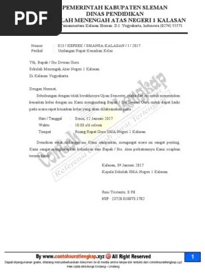 Dokumen Undangan Rapat Pembentukan Organisasi Sekolah 16 Contoh Surat Undangan Rapat Perusahaan Sekolah Dll Contoh Surat Ligaescolarbaloncesto