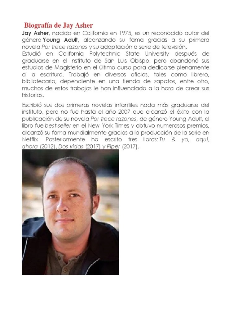 Biografía de Jay Asher