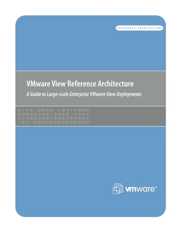 Vmware View Reference Architecture | PDF | Load Balancing (Computing