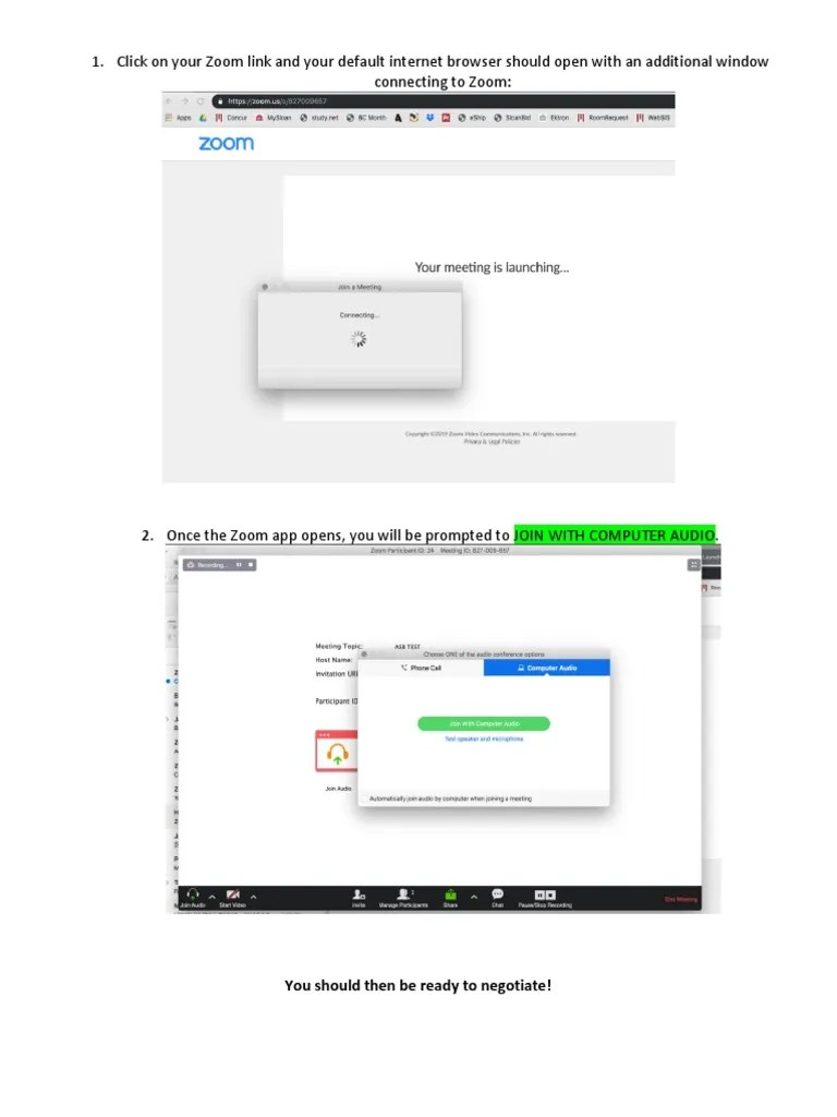 A StepbyStep Guide to Joining a Zoom Negotiation Meeting and