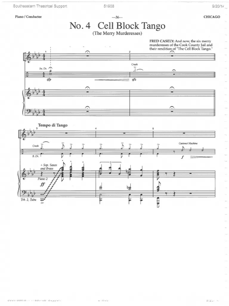 Cell Block Tango PDF