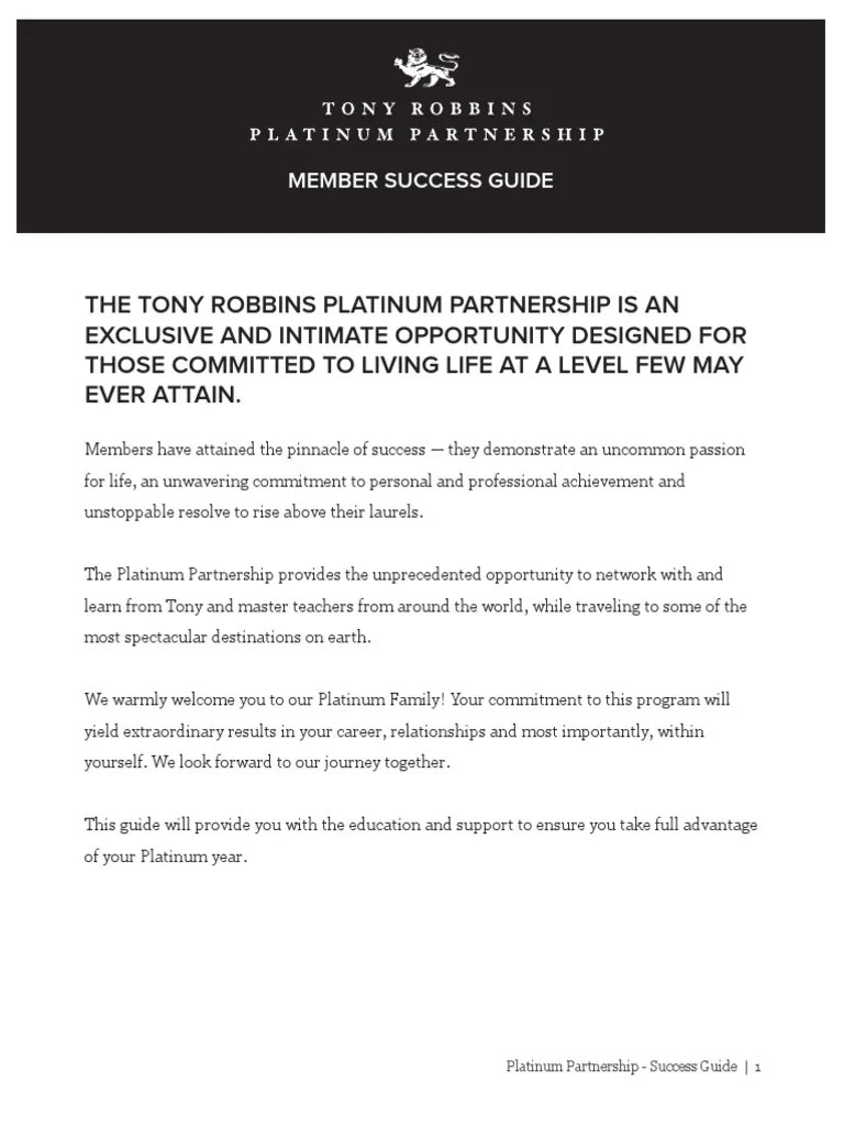Platinum Partnership Member Success Guide OFFICIAL 2016