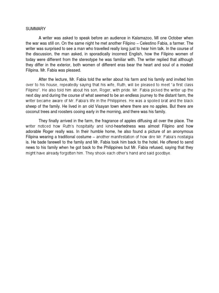 Scent of Apples PDF Plot (Narrative) Narration