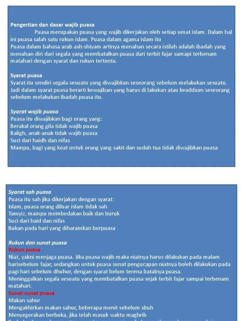 Materi Puasa | PDF