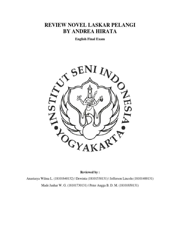 Review Novel Laskar Pelangi By Andrea Hirata English Final Exam