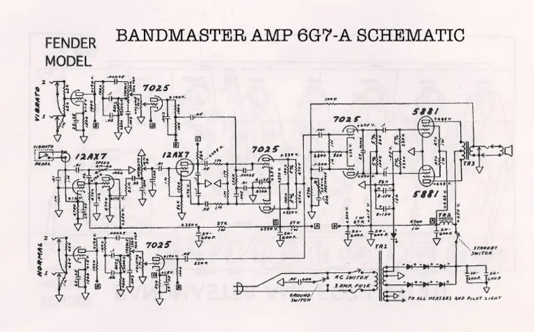 Bandmaster 6G7 A Schematic PDF | PDF