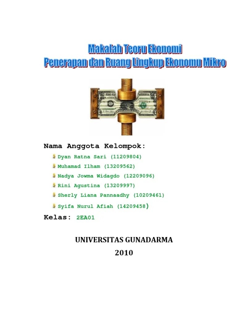 Ruang Lingkup Ekonomi Mikro | PDF