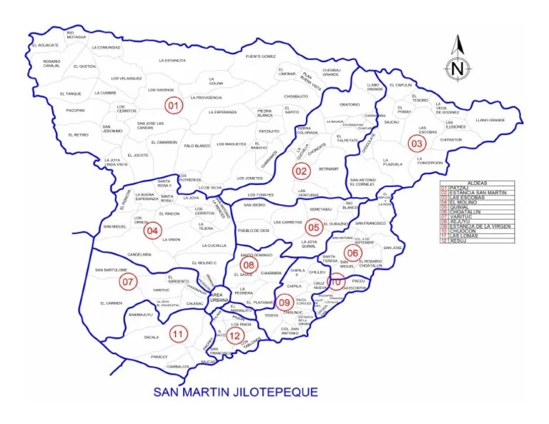 Mapa de San Martin Jilotepeque PDF