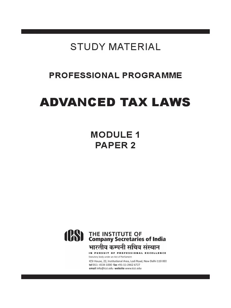 Advanced Tax Laws Double Taxation Taxes
