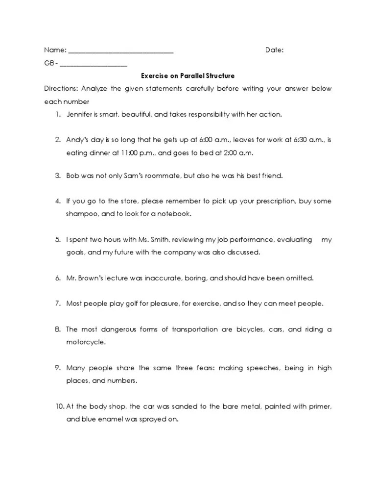 Parallelism - Exercise 1 | PDF | Leisure