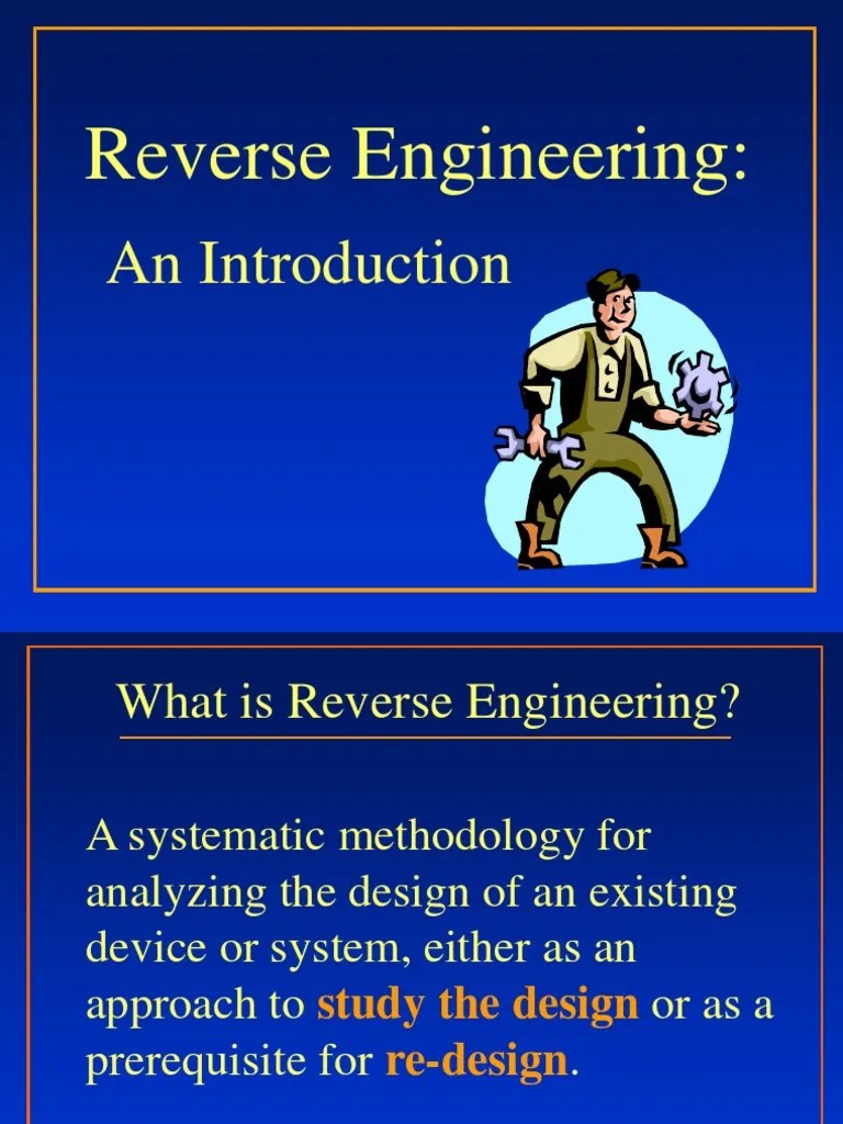 Reverse Engineering.ppt System Engineering