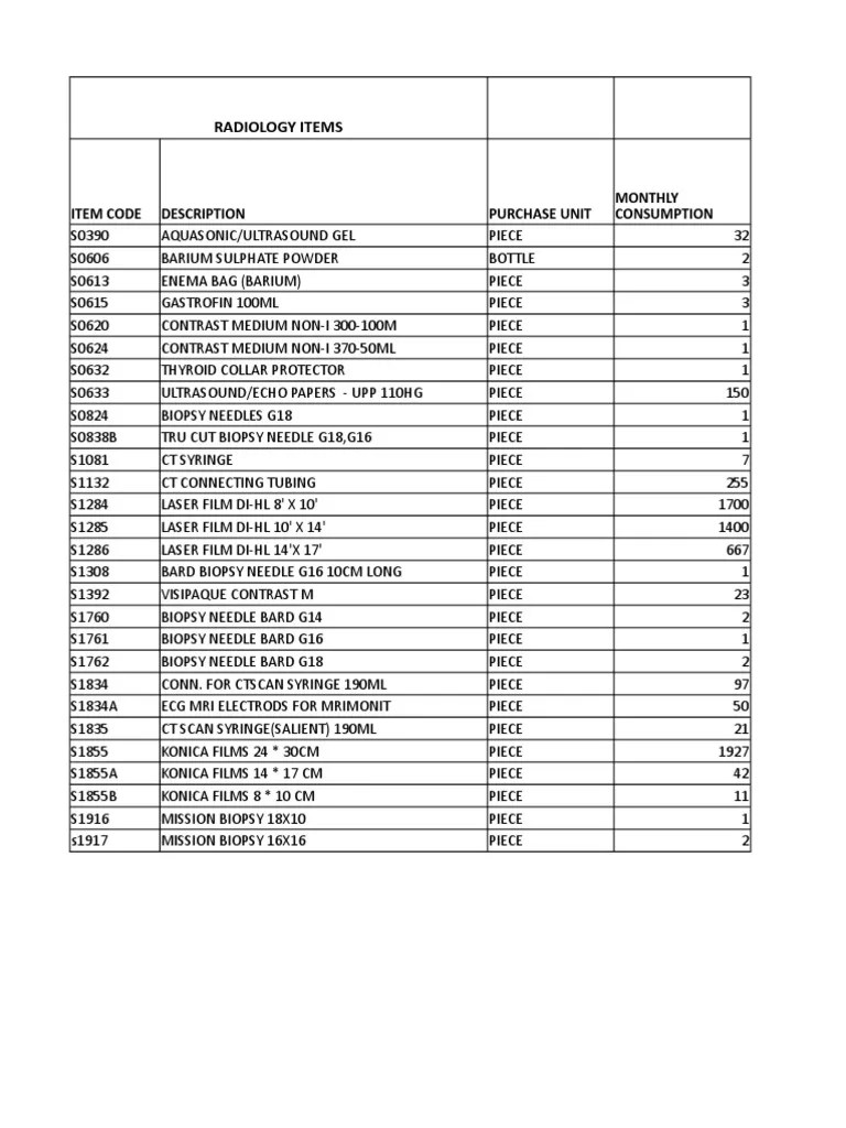SURGICAL LAB 2018 PRICE LIST.xlsx Medical Equipment Equipment