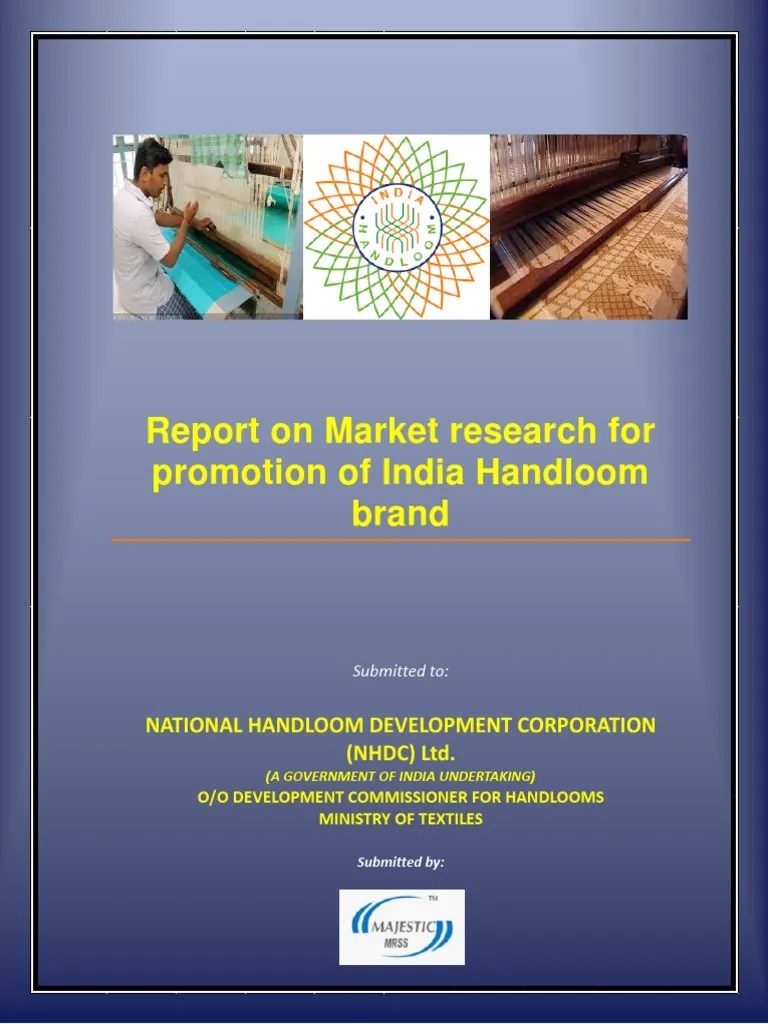 Report On Market Research For Promotion of India Handloom Brand PDF