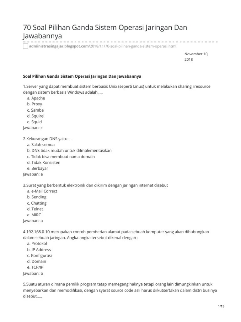 Contoh Soal Pilihan Ganda Security Pilihan Ganda 50 Soal Metode Pengamanan Komputer Yang Terdiri Dari Database Security Data Security Dan Device Security Ada Pada Gilbert Humphries