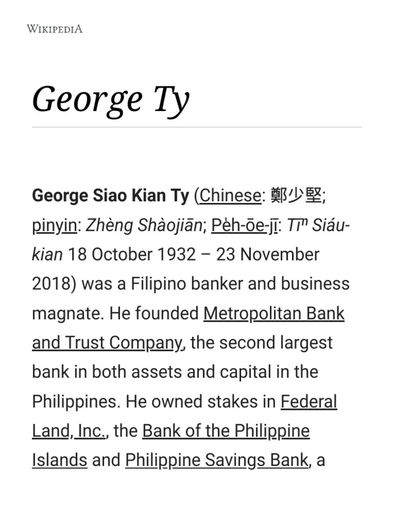 Ty Wikipedia PDF Economy Of The Philippines Philippines