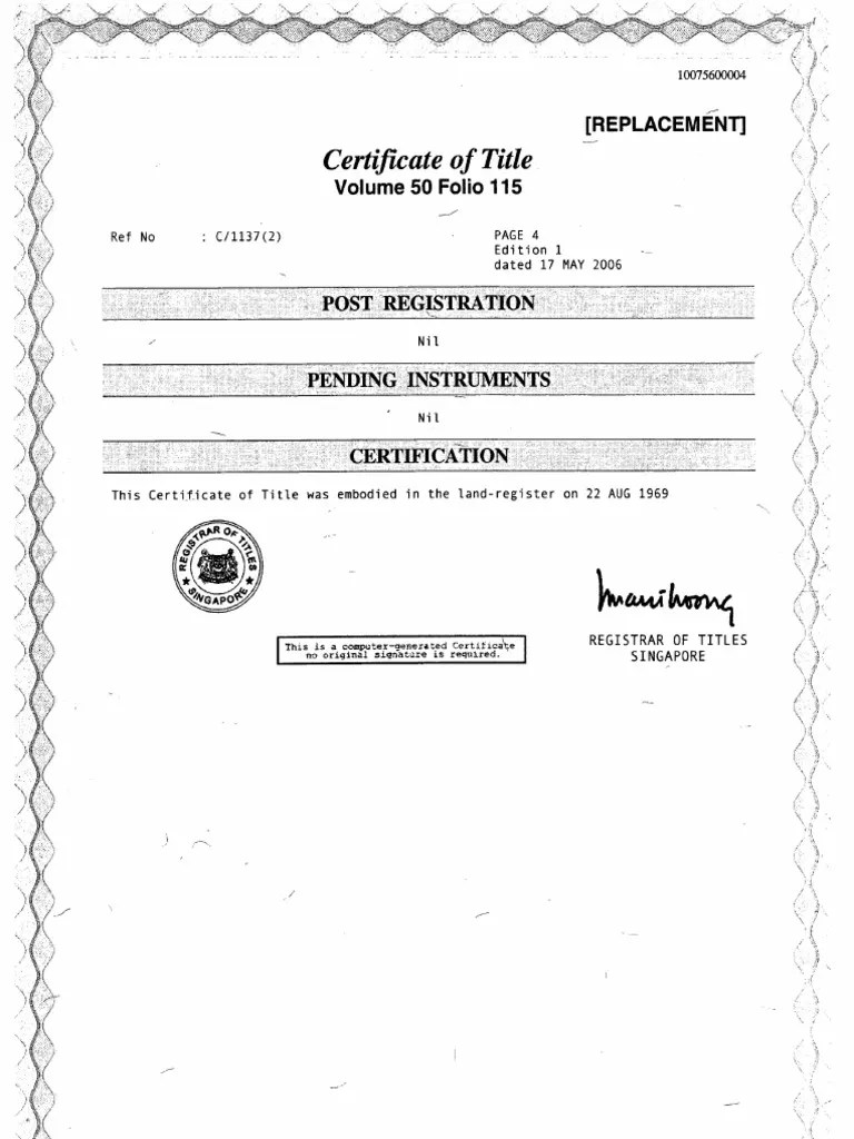 Title Deed pg4 PDF PDF