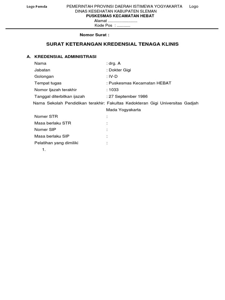 Masa Berlaku Surat Keterangan Sehat Dari Puskesmas Contoh Seputar Surat