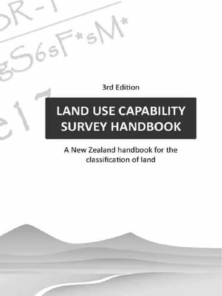 Land Use Capability Handbook NZ PDF Soil Erosion